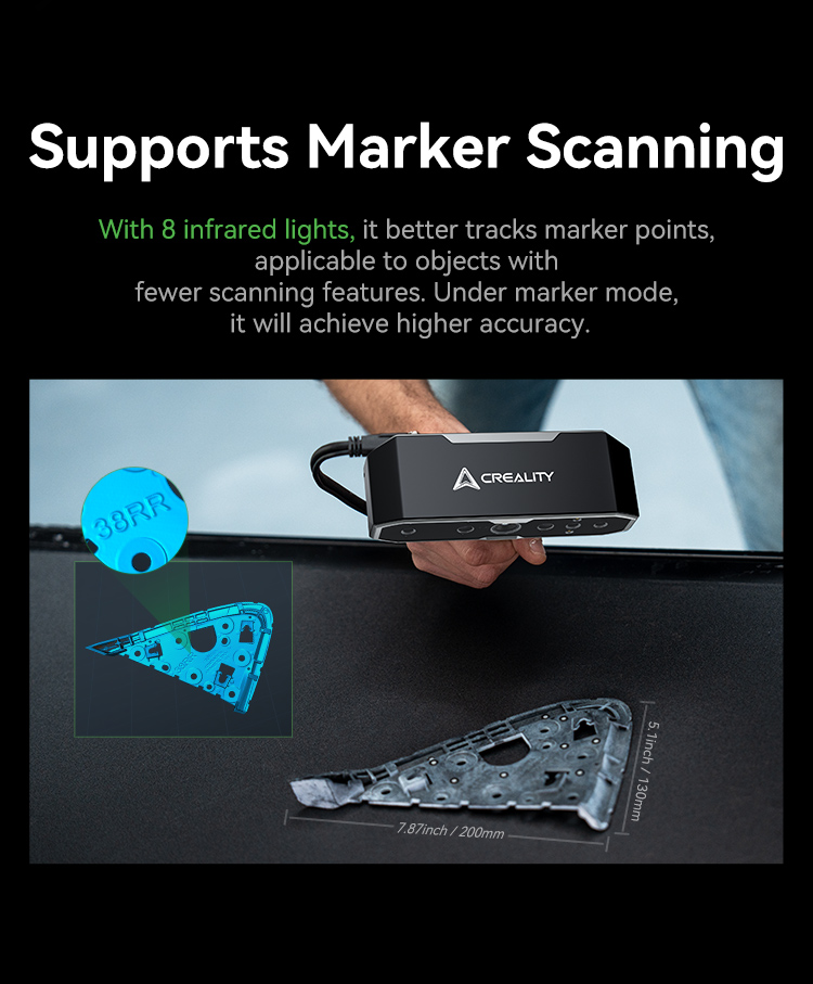 Creality CR Scan Otter Ultra High Precision Handheld 3D Scanner - Image 18