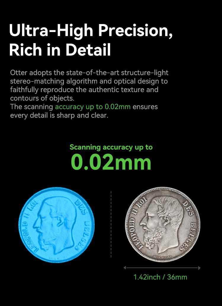 Creality CR Scan Otter Ultra High Precision Handheld 3D Scanner - Image 9