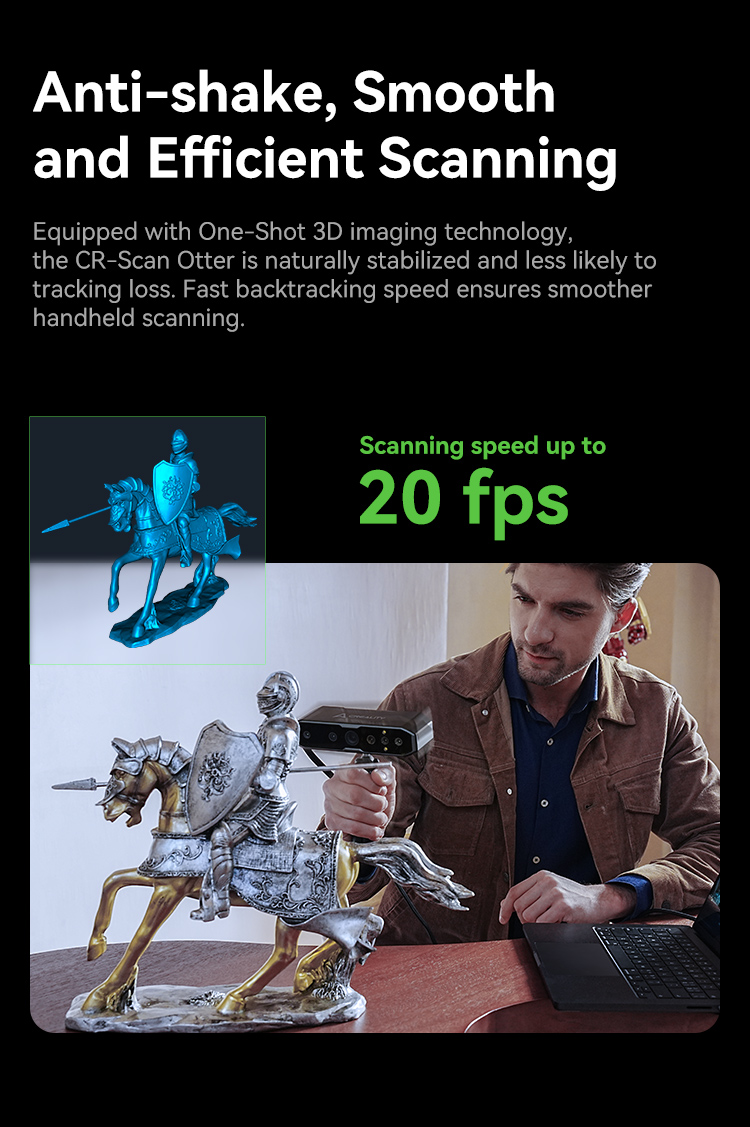 Creality CR Scan Otter Ultra High Precision Handheld 3D Scanner - Image 10