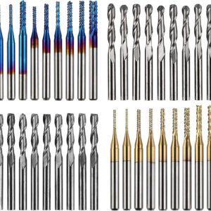 Twotrees 40 PCS End Mills CNC Router Bits