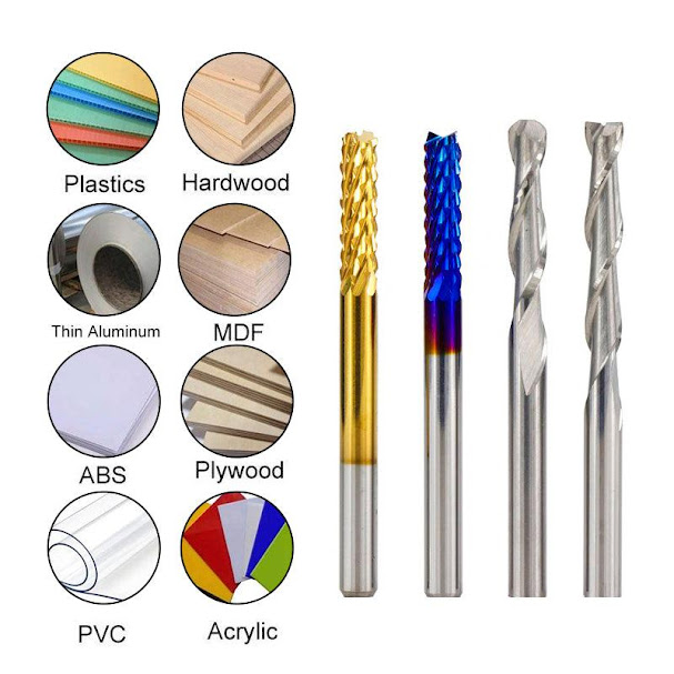 Twotrees 40 PCS End Mills CNC Router Bits - Image 2