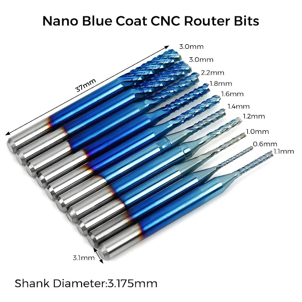 Twotrees 40 PCS End Mills CNC Router Bits - Image 5