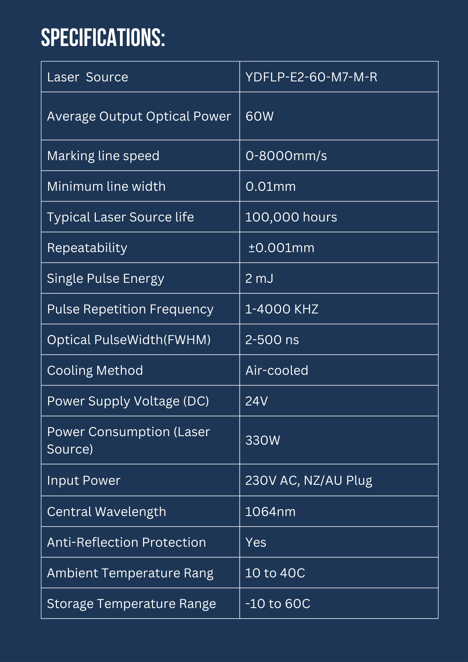INFINITY LASER 60W JPT MOPA Fibre Laser Machine - Image 10